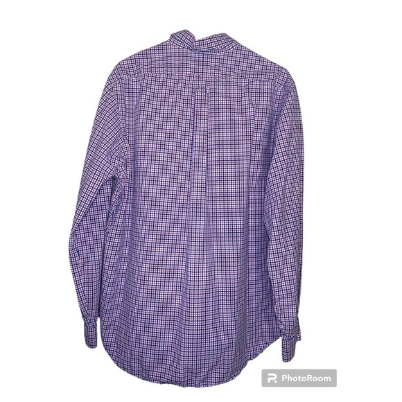 Polo Ralph Lauren Shirt Mens XL Pink Blue Checkered Blue Pony Button Down - Picture 2 of 6